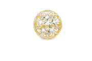 Two-Tone Gold Cocktail Ring