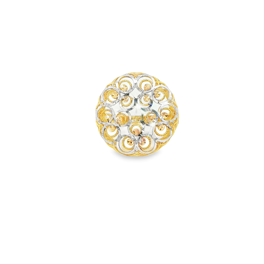 Two-Tone Gold Cocktail Ring