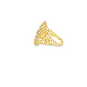 Two-Tone Gold Cocktail Ring
