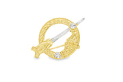 Yellow Gold Celtic-Inspired Brooch