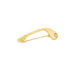 Load image into Gallery viewer, Yellow Gold Golf Club Brooch with Round Cut Diamond