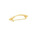 Load image into Gallery viewer, Yellow Gold Golf Club Brooch with Round Cut Diamond