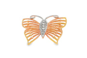 Rose Gold Butterfly Brooch