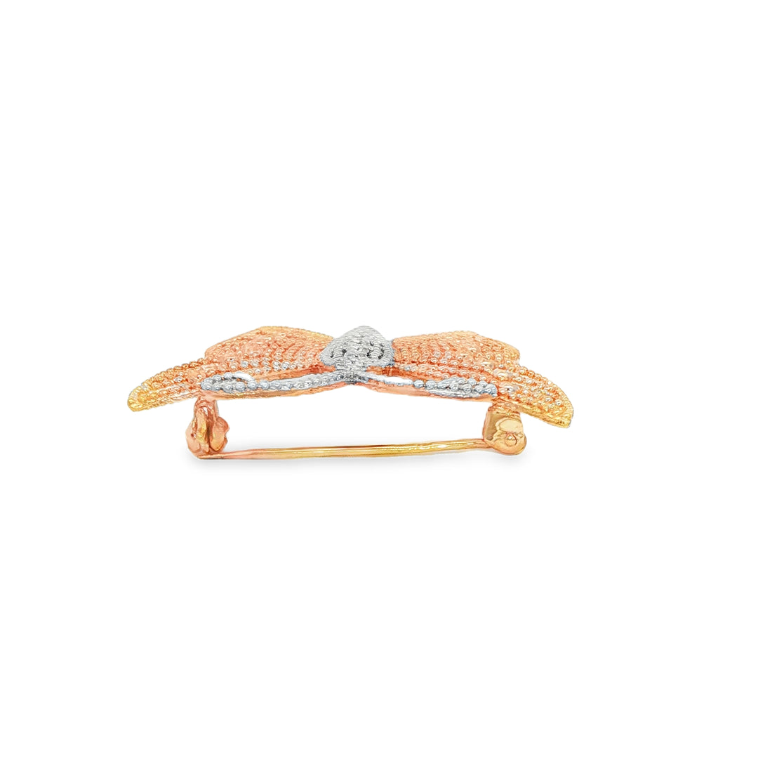 Rose Gold Butterfly Brooch