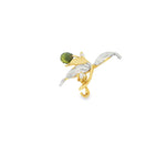 Load image into Gallery viewer, Zultanite and Gold Floral Brooch