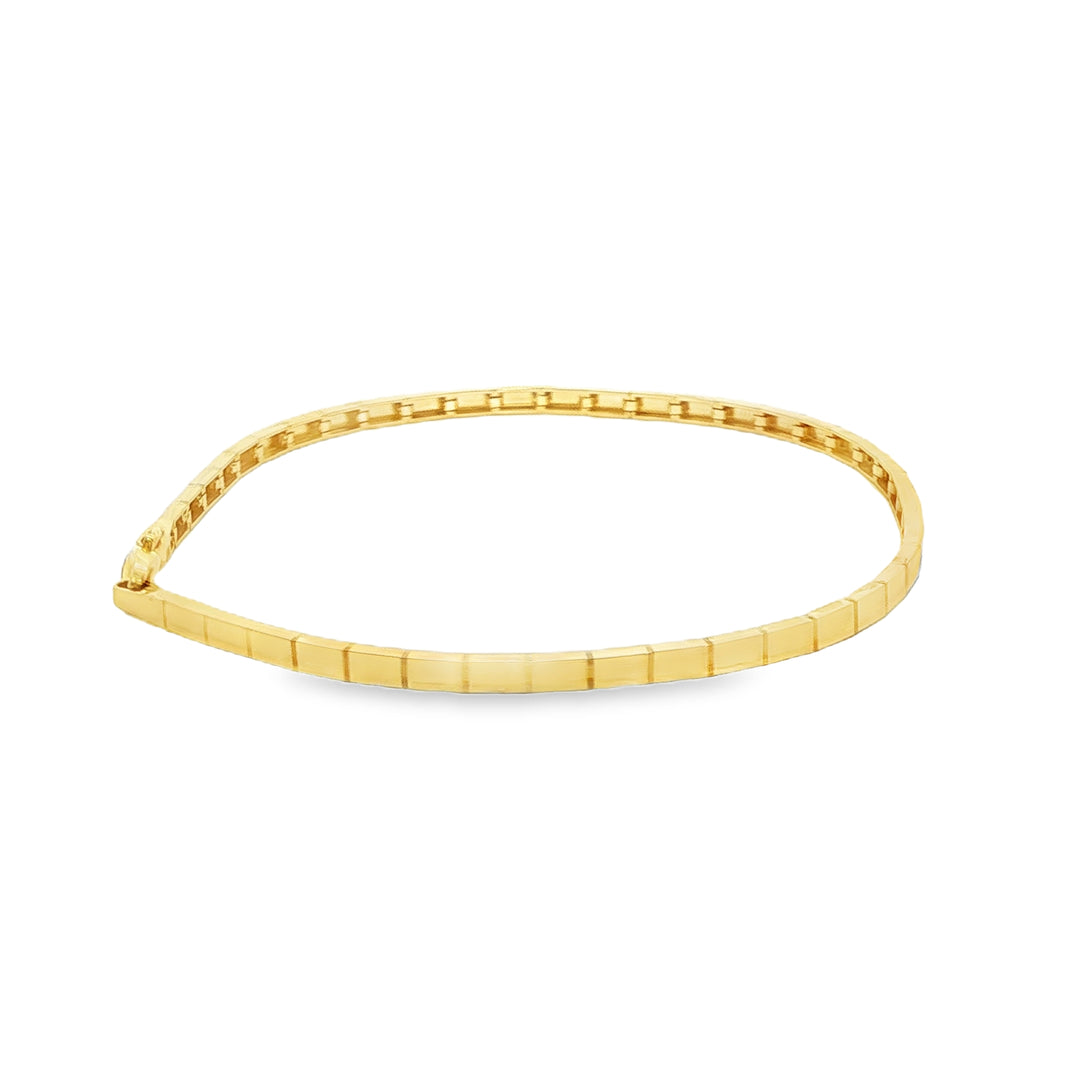 14ct Yellow Gold Square Link Chain Bracelet