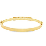 Load image into Gallery viewer, Yellow Gold Bangle with Round Brilliant Cut CZ
