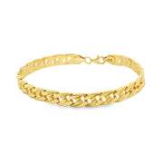 Refined Yellow Gold Chain Bracelet - Classic Elegance