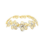 Load image into Gallery viewer, Floral Motif Yellow Gold Chain Bracelet