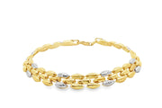 Elegant Yellow Gold Chain Bracelet