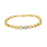 Load image into Gallery viewer, Elegant Yellow Gold Link Chain Bracelet