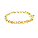 Load image into Gallery viewer, Elegant Yellow Gold Link Chain Bracelet