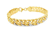 Elegant Yellow Gold Chain Bracelet