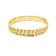 Elegant Yellow Gold Chain Bracelet