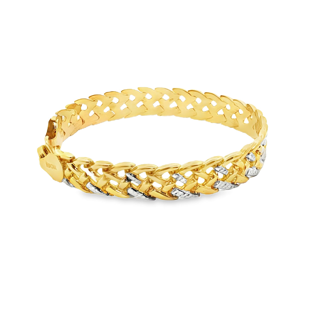 Elegant Yellow Gold Chain Bracelet