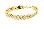 Elegant Yellow Gold Chain Bracelet