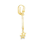 Load image into Gallery viewer, Yellow Gold Star Dangle Earrings
