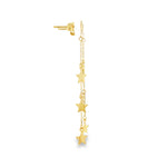 Load image into Gallery viewer, Delicate Yellow Gold Star Dangle Earrings