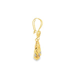 Load image into Gallery viewer, Yellow Gold Diamond Drop Earrings with Intricate Detailing