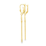 Load image into Gallery viewer, Yellow Gold Teardrop Dangle Earrings