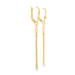Load image into Gallery viewer, Yellow Gold Teardrop Dangle Earrings