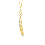 Load image into Gallery viewer, Two-Tone Gold Chain &amp; Pendant