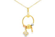 Yellow Gold Charm Necklace