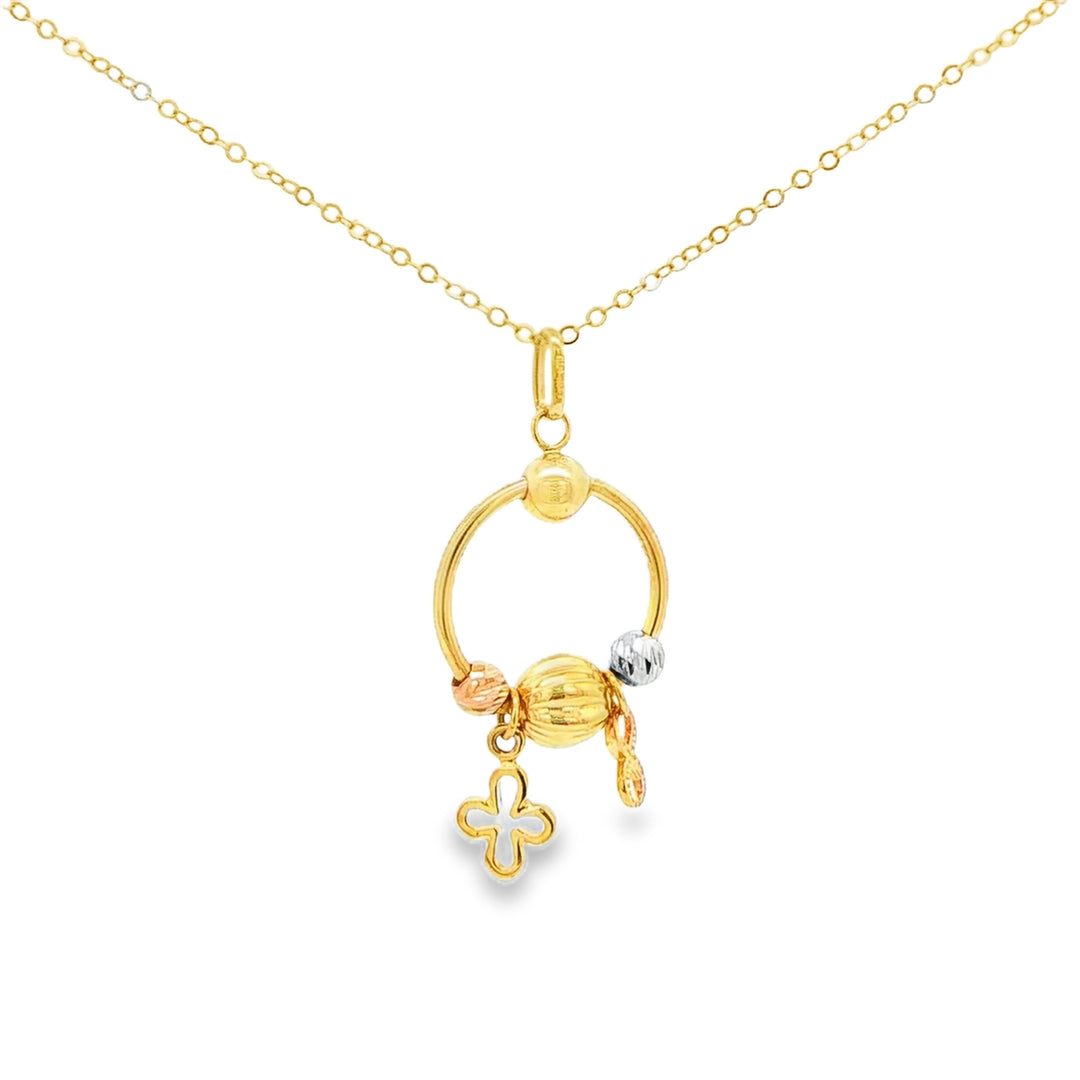 Yellow Gold Charm Necklace