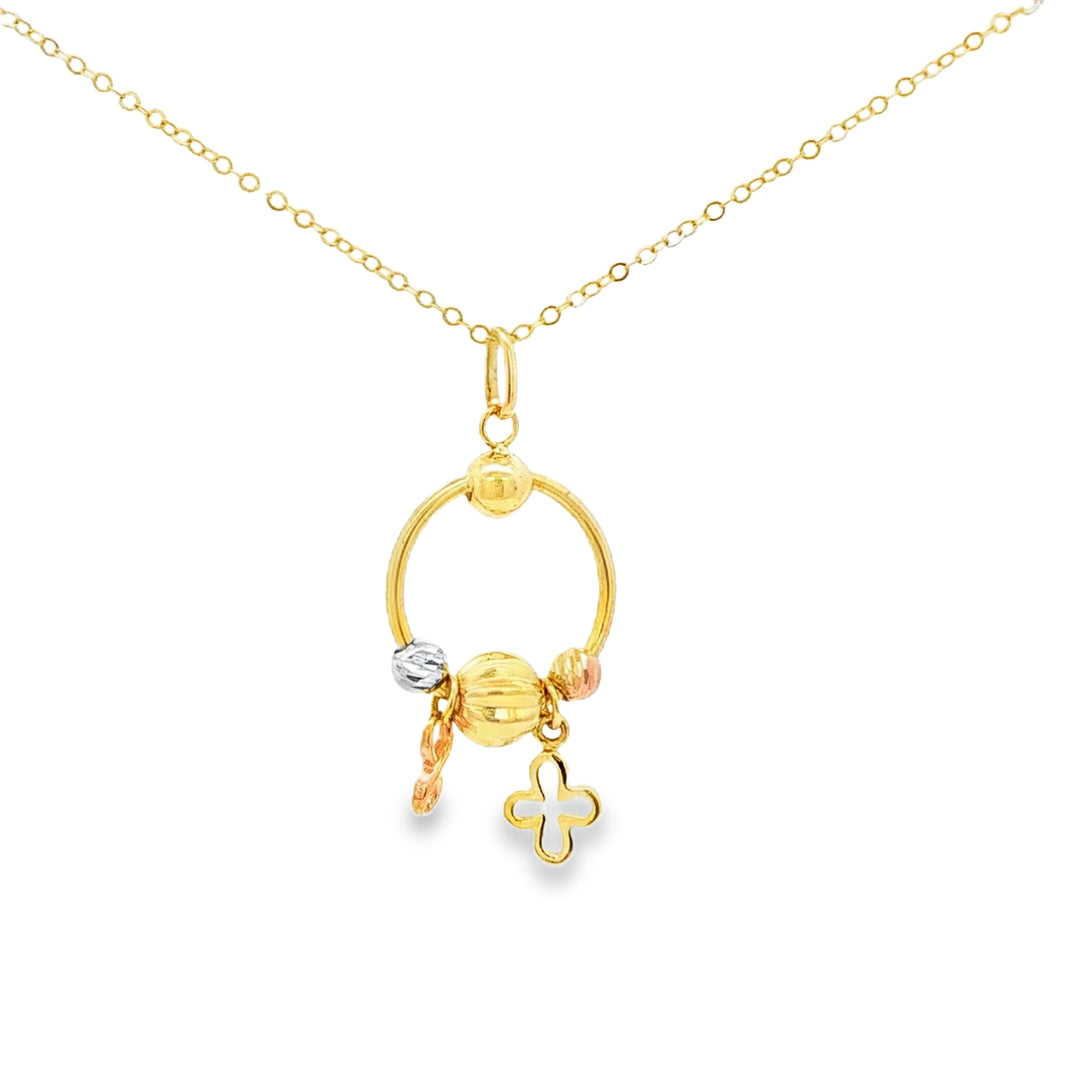 Yellow Gold Charm Necklace