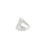 Load image into Gallery viewer, Contemporary White Gold Bypass Ring