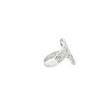 Load image into Gallery viewer, Contemporary White Gold Bypass Ring