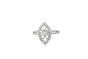 White Gold CZ Multi-Stone Ring