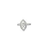 Load image into Gallery viewer, White Gold CZ Multi-Stone Ring