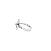 White Gold CZ Multi-Stone Ring
