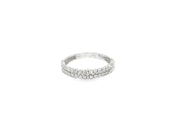 Elegant White Gold Band Ring