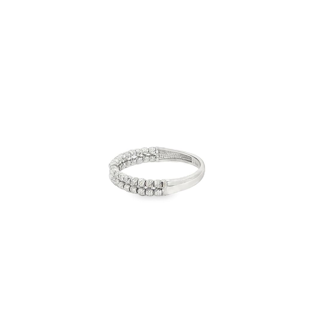 Elegant White Gold Band Ring