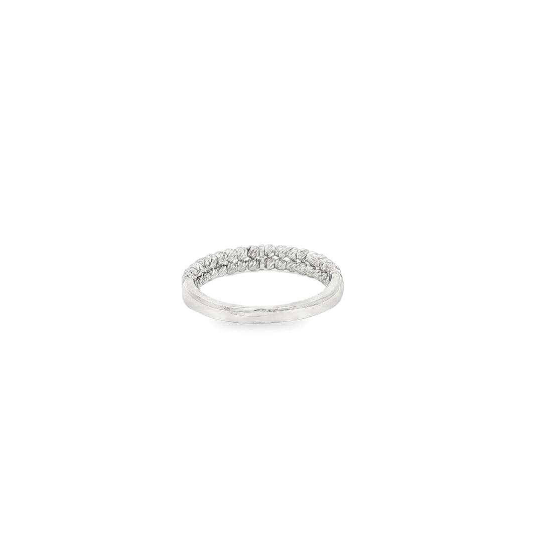 Elegant White Gold Band Ring