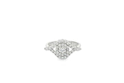 White Gold Multi-Stone CZ Ring