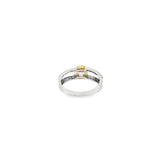 Load image into Gallery viewer, White Gold Multi-Stone CZ Ring with Round Cut CZ