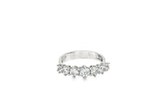 White Gold Ring with Round Cut CZ
