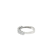 White Gold Ring with Round Cut CZ