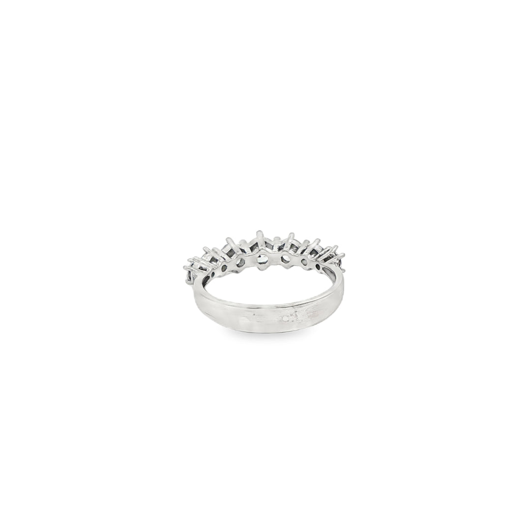 White Gold Ring with Round Cut CZ