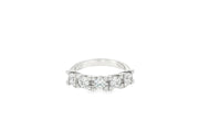 White Gold Multistone CZ Ring