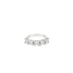 Load image into Gallery viewer, White Gold Multistone CZ Ring