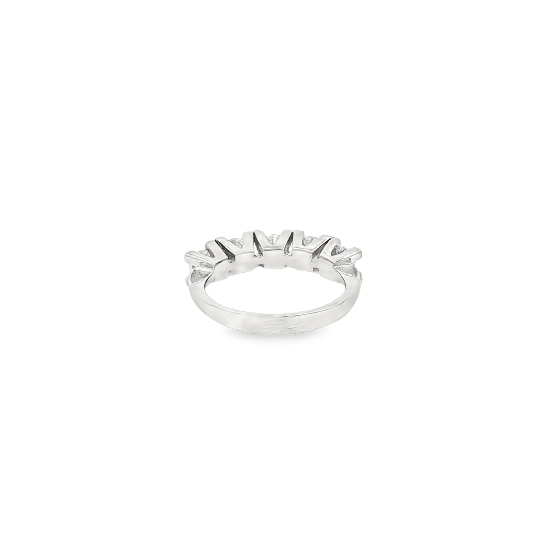 White Gold Multistone CZ Ring