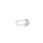 Load image into Gallery viewer, White Gold Multistone CZ Ring
