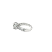 White Gold Ring with Round Cut CZ
