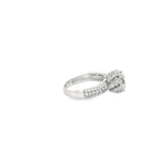 Load image into Gallery viewer, White Gold Ring with Round Cut CZ