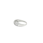 White Gold Multi-Stone CZ Ring