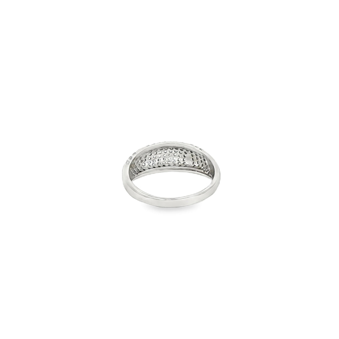 White Gold Multi-Stone CZ Ring